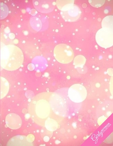 D0wnl0ad Girly Notebook Collection: Pink Bokeh Dots, Journal/Diary, Wide Ruled, 100 Pages, 8.5 x 11, Composit WORD