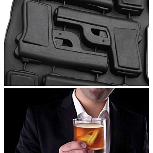 Ice Tray Cool Pistol Gun Style Ice Silicone Mold Ice Cream Maker Mold Kitchen Tools Bar Accessories - Thumbnail 2