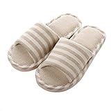 Slippers,Wodeal Women's and Men's Cotton Flax Casual House Slippers Indoor and Outdoor