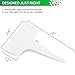Prudance® 50 Pack Reusable Waterproof Plant Markers for Garden T-Type Plant Labels for Seedlings Potted Plants Vegetables Succulents Durable Weatherproof Garden Tags (White)