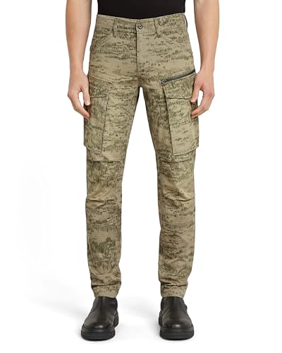G-STAR Men's Rovic Zip 3D Regular Tapered Pants, Multicoloured (Light Toggee Shadow Camo D02190-d581-h175), 36 W/34 L