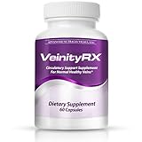 VeinityRX - Circulatory & Vascular Health Supplement | Designed to Help Diminish Varicose Thread & Spider Veins | Get Relief from Itchy Swollen & Broken Veins - Fatigue - Heaviness | 60 Pills