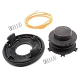 HURI Trimmer Head Spool with Fuel Line Cover Spring for Stihl Autocut 25-2 FS90R FS100RX FS110R FS130R FS240R FS200R FS250R