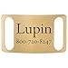 Brass Custom Slide-On Dog ID Tags - Fits 1 Inch Wide Collar - Engraving Guaranteed for Life