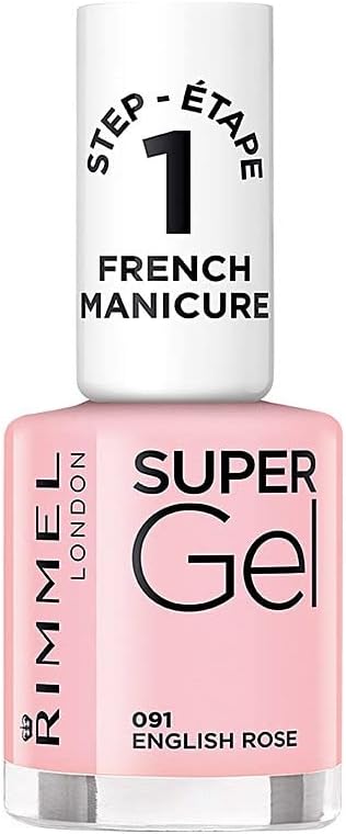 Rimmel Super Gel 91 English Rose Nail Polish 12ml Gel-Look Chip Resistant