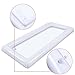 Antner 2 Pack Inflatable Salad Bar Buffet Ice Cooler Beverage Serving Bar with Drain Plug, White