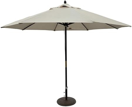 Amazon Com This 11 Foot Outdoor Patio Market Umbrella Will Keep You Cool And Protected From The Sun It Has A Solid Wooden Pole For Long Lasting Performance Thread Coupling And Includes A Premium
