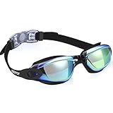 adepoy Swim Goggles, No Leaking Anti Fog UV Protection Swimming Goggles for Men Women Adult Youth Kids (Over 6 Years Old) with Free Protection Case
