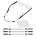 Adjustable Eyeglass Strap (3 Pack Mountain Style) - No Tail Sunglass Strap - Eyewear String Holder - With Bonus Glasses Cleaning Cloth - 3 Pack