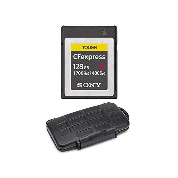 Sony CEB-G Serie CFexpress Typ B Speicherkarte mit Koah Pro robusten Aufbewahrungskoffer, 128 GB, 2 Stück