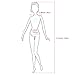 ZITA ELEMENT 6 in 1 Fashion Clothes and Accessories for 11.5 Inch Girl Doll Outfits - Shoes, Coat, Jeans, Belt, Vest, and Glasses