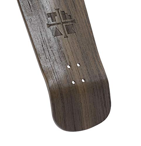 Wooden Fingerboard Carlsbad Cruiser Deck, The Swanson - 34mm x 100mm - Handmade, Pro Shape & Size - Five Plies Wood Veneer - Includes Prolific Foam Tape - Teak Tuning