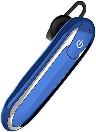 Bluetooth Headset,Boytond V5.0 Wireless Earpiece for Cell Phones,15-Hr Playing Time Bluetooth Earbud with Mic for Business/Office/Driving (Blue)