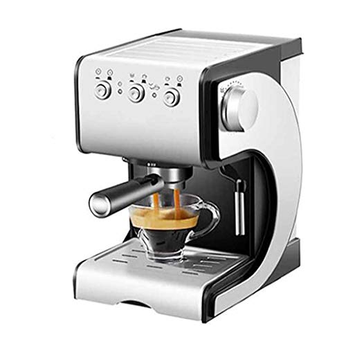 Kaffeevollautomaten Startseite 1.5L Kaffeemaschine Halbautomatische Dampf Milchaufschäumer Edelstahl Coaster 850W