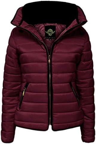 GLAM COUTURE NEW LADIES WOMENS QUILTED PADDED PUFFER BUBBLE FUR COLLAR WARM THICK JACKET COAT