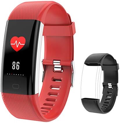 AUTFITSmart Bracelet Fitness Tracker with Blood Pressure Monitor Heart Rate Monitor, Colour Screen Pedometer IP68 sport mode watch Compatible with Android & iOS Smartphone