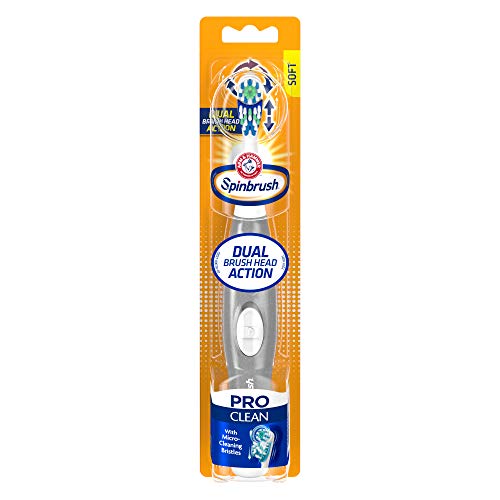 Arm & Hammer Spinbrush Pro Series Daily Clean Battery Toothbrush, Soft