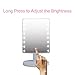 16 LED Makeup Mirror with USB Charging Touch Screen Dimming Cosmetic Mirror 180 Degree Rotation Adjustable Stand Cosmetic Desk and Table-top