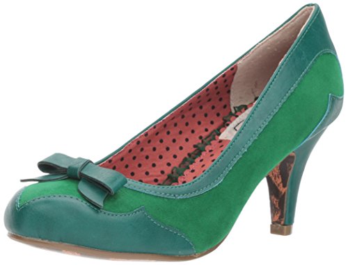 Bettie Page Women's Bp310-jolie Spectator Pump, Green, 9 M US