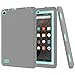 FURRAILFire 7 2015 Case, Pandawell Hybrid Heavy Duty Rugged Shockproof Armor Defender Cover Case for Amazon Fire (5th Generation - 2015 release) 7.0 Inch Tablet - Grey