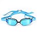 MP Michael Phelps XCEED Swimming Goggles, Mirrored Lens, Blue/Black Frame