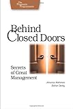 Behind Closed Doors: Secrets of Great Management (Pragmatic Programmers) cover