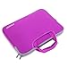 Coodio Universal 15.6 inch Laptop Sleeve Bag Case Pouch Carrying Handbag Briefcase + Accessory Bag for Apple Macbook Pro Retina 15 (Fit most 15.6 inch ultrabook laptop) (Violet)
