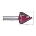EnPoint™ Titanium Coating Carbide-Tipped Double Edge Miter Folding V-Groove Router Bit 15/64