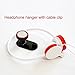 Headphone Holder, Headphone Hanger with Cable Clip, Wall Under Desk Wireless Gaming Headset Mount Adapter Stand