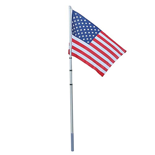 GiODLCE Extendable Aluminum Alloy Retractable Windsock Flag Pole Decoration Tool - Thumbnail 5