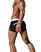 Malavita Mens Swimwear Shorts Slim Wear with Pocket(XL, Black)