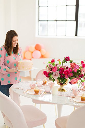 Sugar & Cloth White Melamine Modern Square Cake Stand - Thumbnail 4