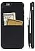 Vaultskin Eton Armour Case Wallet for iPhone 6(S) Plus, Slim, Minimalist Genuiner Leather Case - Holds up to 8 Cards/Top Grain Leather (Black)