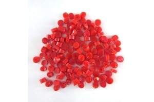 Red Opal Dots D2502-96 COE 96 Glacial Art Glass