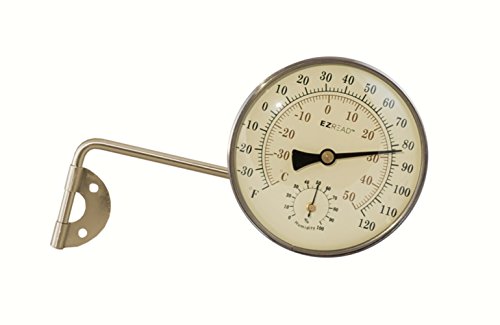 Headwind Consumer Products 840-0080 Antique Brass Thermometer and Hygrometer Combo, 4