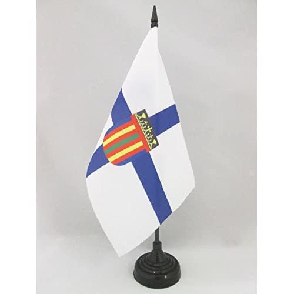 AZ FLAG Copts Christians of Egypt Table Flag 5'' x 8'' - coptic Office Decoration 100% Polyester 21 x 14 cm - Mini Desk Flag with Pole and Black Plastic Base