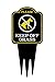 Keep Off Grass Yard Sign With Stake | No Dogs, No Pets, No Peeing, No Pooping on Lawn Signs | Unique Triple Self Staking Design | Heavy Duty Dibond Aluminum | Larger 18” Tall x 8” Wide