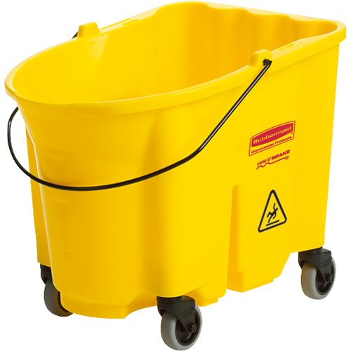 Rubbermaid Commercial FG757088BRN WaveBrake Bucket, 35-Quart Capacity, Brown