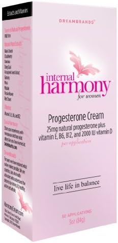 Dream Brands Internal Harmony Progesterone Cream, 3 Ounce by Internal Harmony