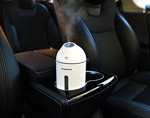 Mini Humidifier No Noise Portable USB Ultrasonic Air Humidifier, Waterless Auto Shut-Off for Office Desktop, Home,Kid's Room with Filter - Thumbnail 3