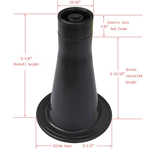 CAFORO Bed Frame Feet That Replace Your Wheels. Replacement Feet Allow