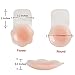 Nippleless covers Sticky Silicone Reusable Breast Lift Nipple Cover Pasties bra for Women Best Diameter 4.3inch (Large, Round)