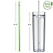 Skinny Acrylic Tumbler Double Wall 16 Oz - Clear