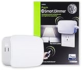 GE 14280 Enbrighten Plus Smart Dimmer Plug-In, 2 Simultaneously Controlled ZWave Outlets, Works with Alexa, Google Assistant, Repeater/Range Extender Z Wave Hub Required, White
