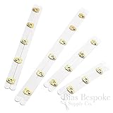 Gold and White Spring Steel Corset Busks, 14
