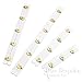 Gold and White Spring Steel Corset Busks, 12
