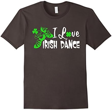 Men's I Love Irish Dancing T-Shirt for Women and Girls 3XL Asphalt