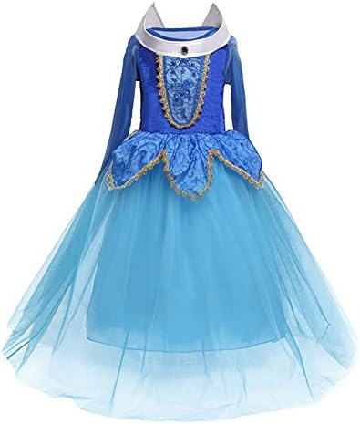BaiXia Mädchen Cosplay Kostüm Kinder Geburtstags Feier Prinzessin Kleid Blue 8