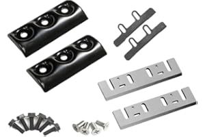 3-1/4" 82mm Carbide Planer Blades+Blade Clamps Kti Replacement for Makita N1900B KP0800 LXPK01,DeWalt CP580 D26676, D26677K D