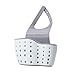 Sink Caddy Sponge Holder Soap Holder, kathson Green Plastic Saddle Faucet Caddy Desk Organizer Pen Holder